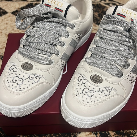 Gucci Women’s Screener Sneakers 38 MSRP $1120 - Picture 6 of 9